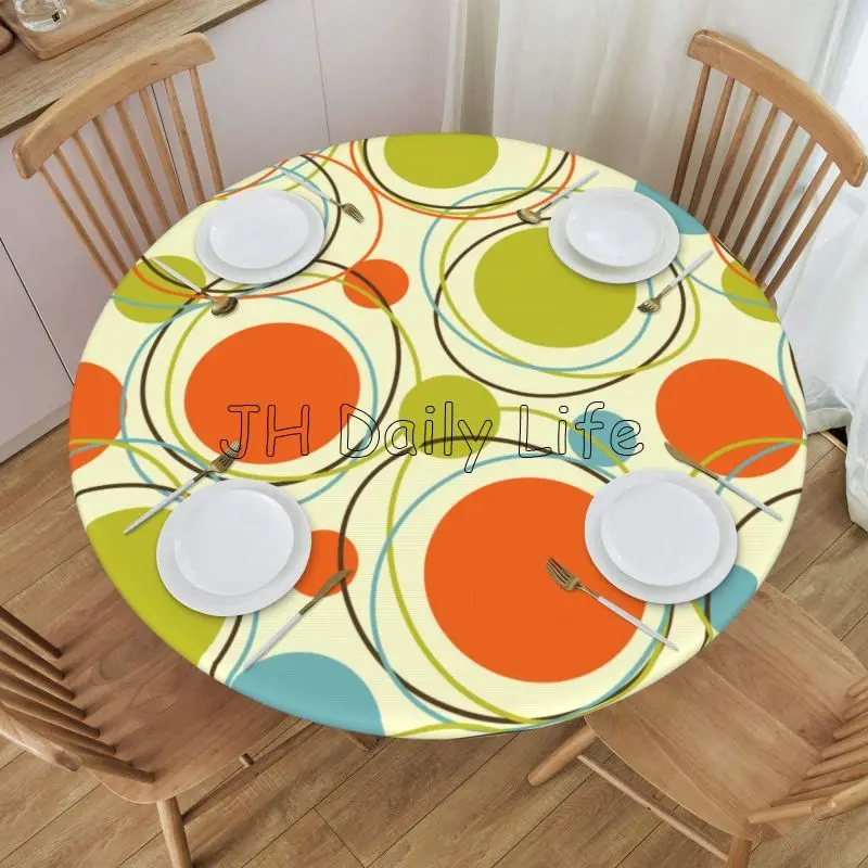 Century Textile & Sewing Supply - Nappe ronde ajustée moderne du milieu