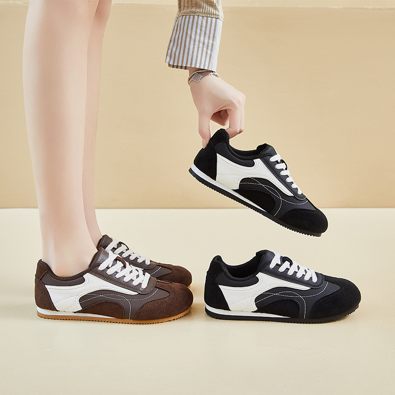 Sewing Cotton - Chaussures de sport en cuir pour