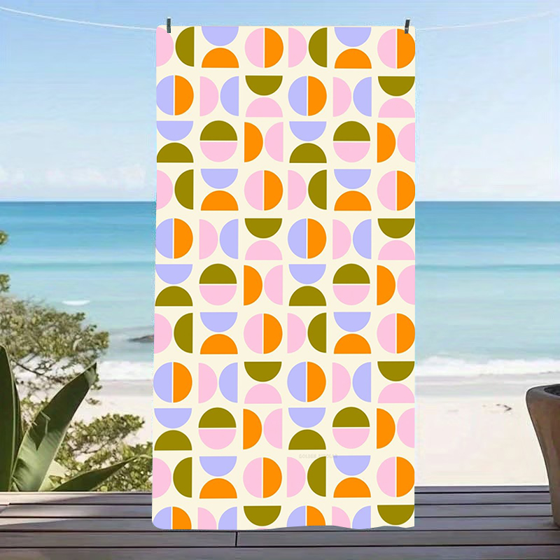 Century Textile & Sewing Supply - Serviette de plage géométrique rétro moderne