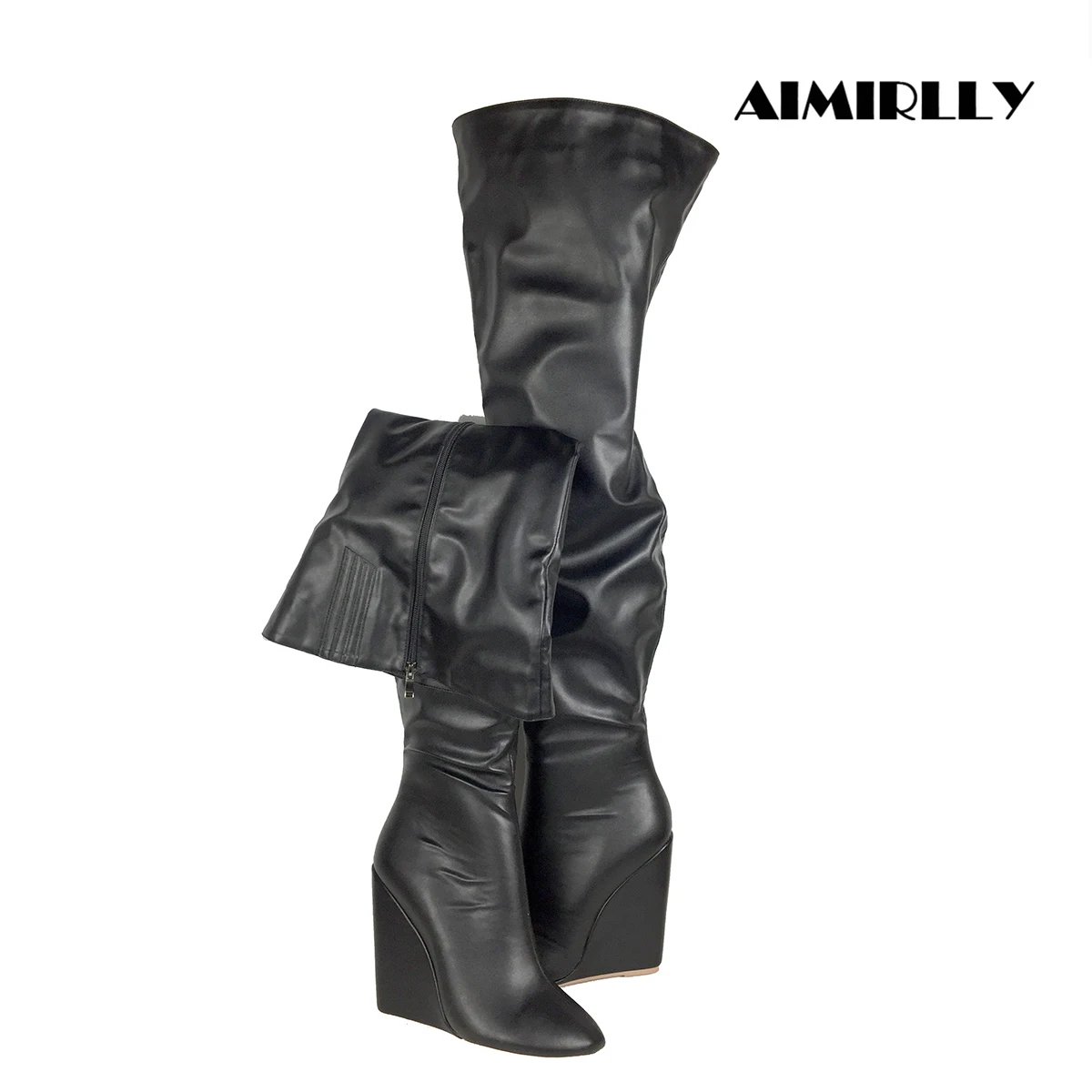Bottes noires au-dessus du gen - Sewing Zipper avis et prix