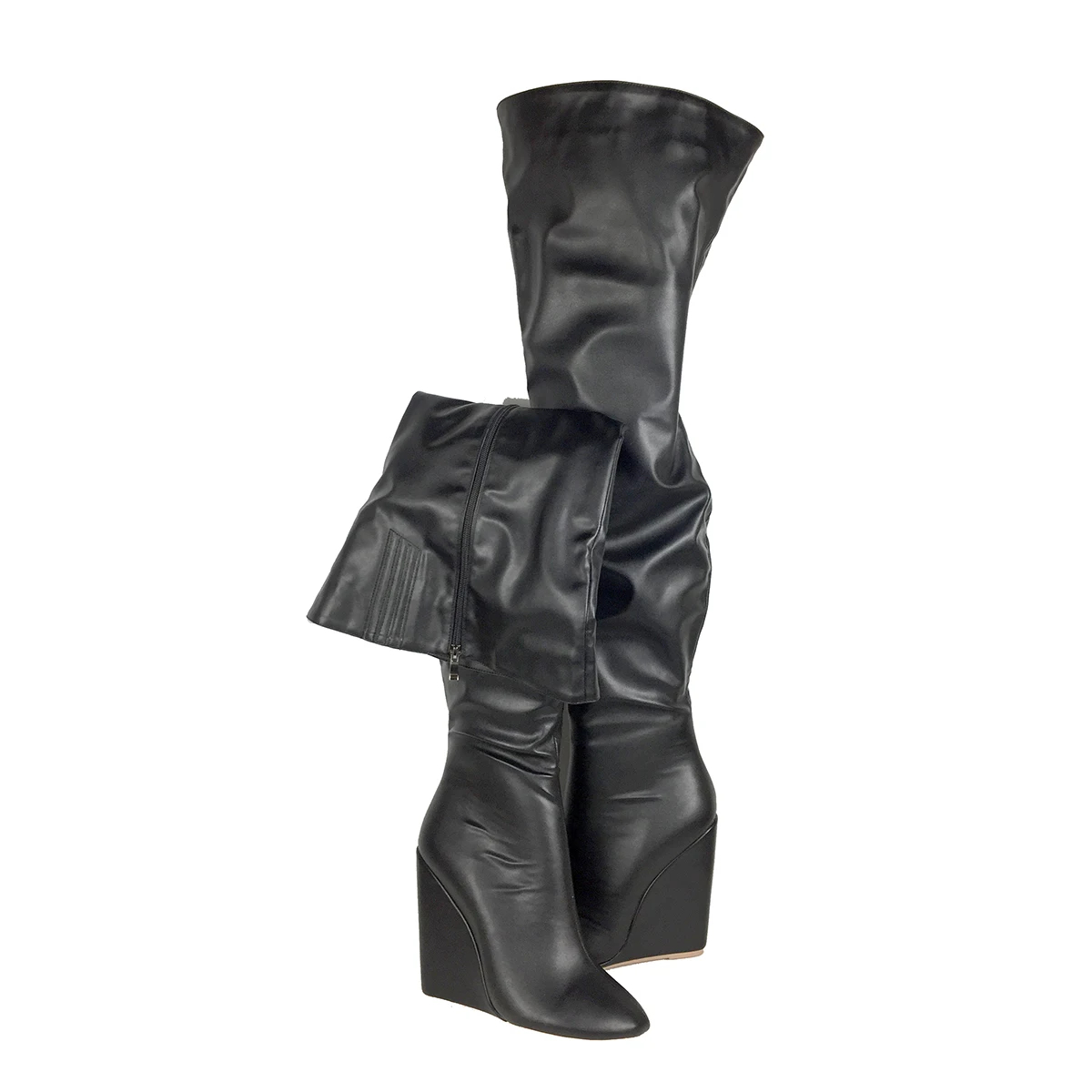 Bottes noires au-dessus du gen - Sewing Zipper avis et prix
