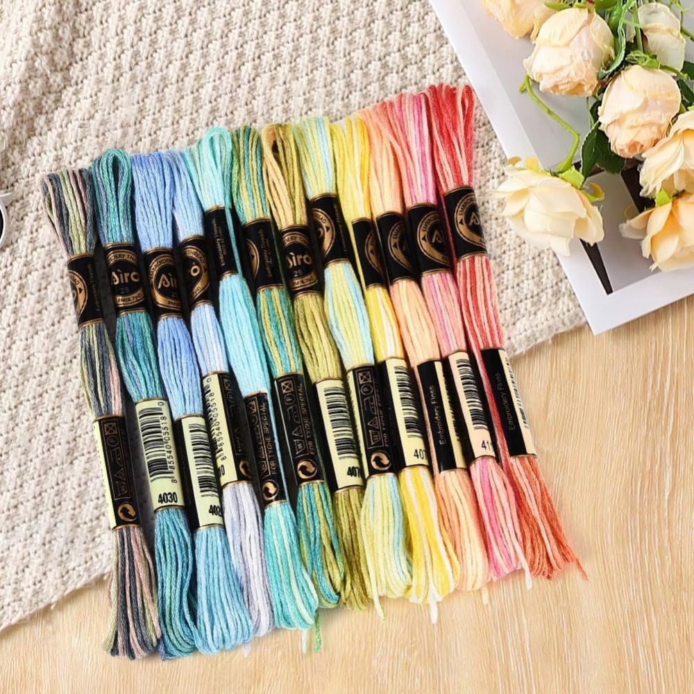 12 écheveaux de fil à broder e - Embroidery Floss Thread avis et prix