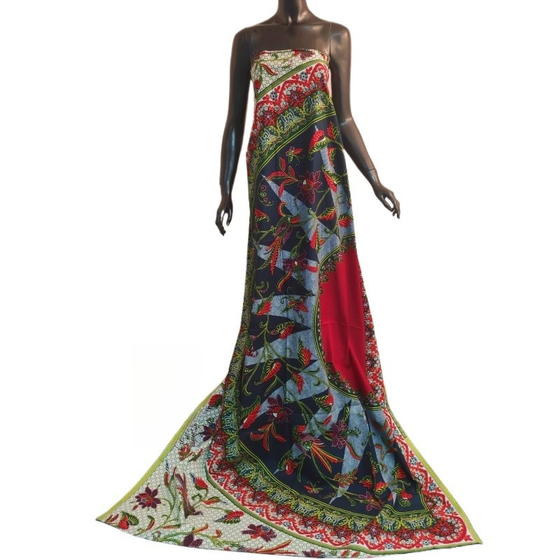 Tissu africain ciré Java en co - Sewing Batik avis et prix