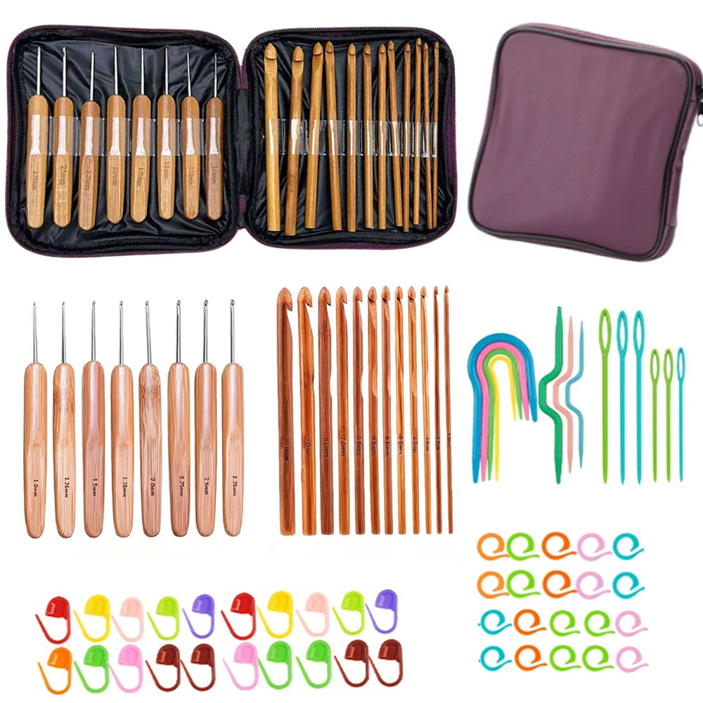Ensemble de 74 crochets en bam - Sewing Necessities avis et prix