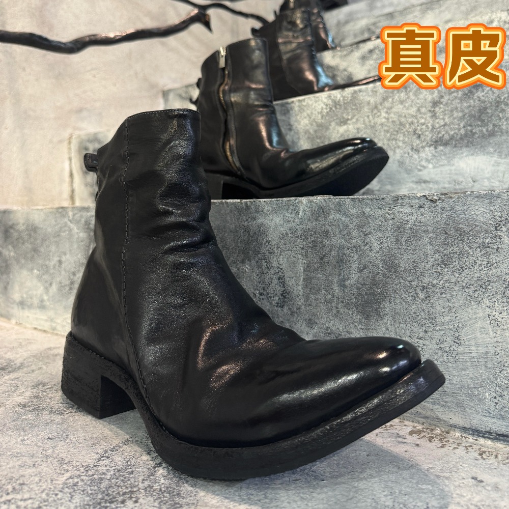 Bottes de moto en cuir véritab - Sewing Zipper avis et prix