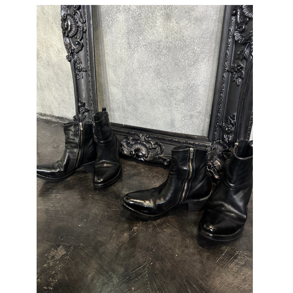 Bottes de moto en cuir véritab - Sewing Zipper avis et prix