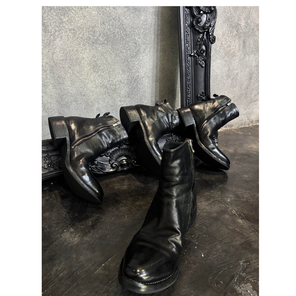 Bottes de moto en cuir véritab - Sewing Zipper avis et prix
