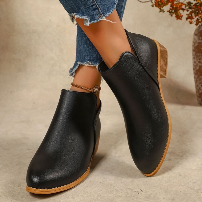 Bottines pour femmes bout rond - Sewing Zipper avis et prix