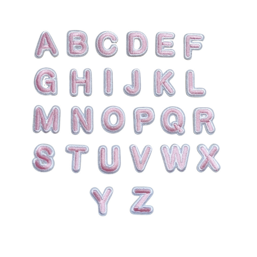 Patchs brodés alphabet couleur - Sewing Id avis et prix