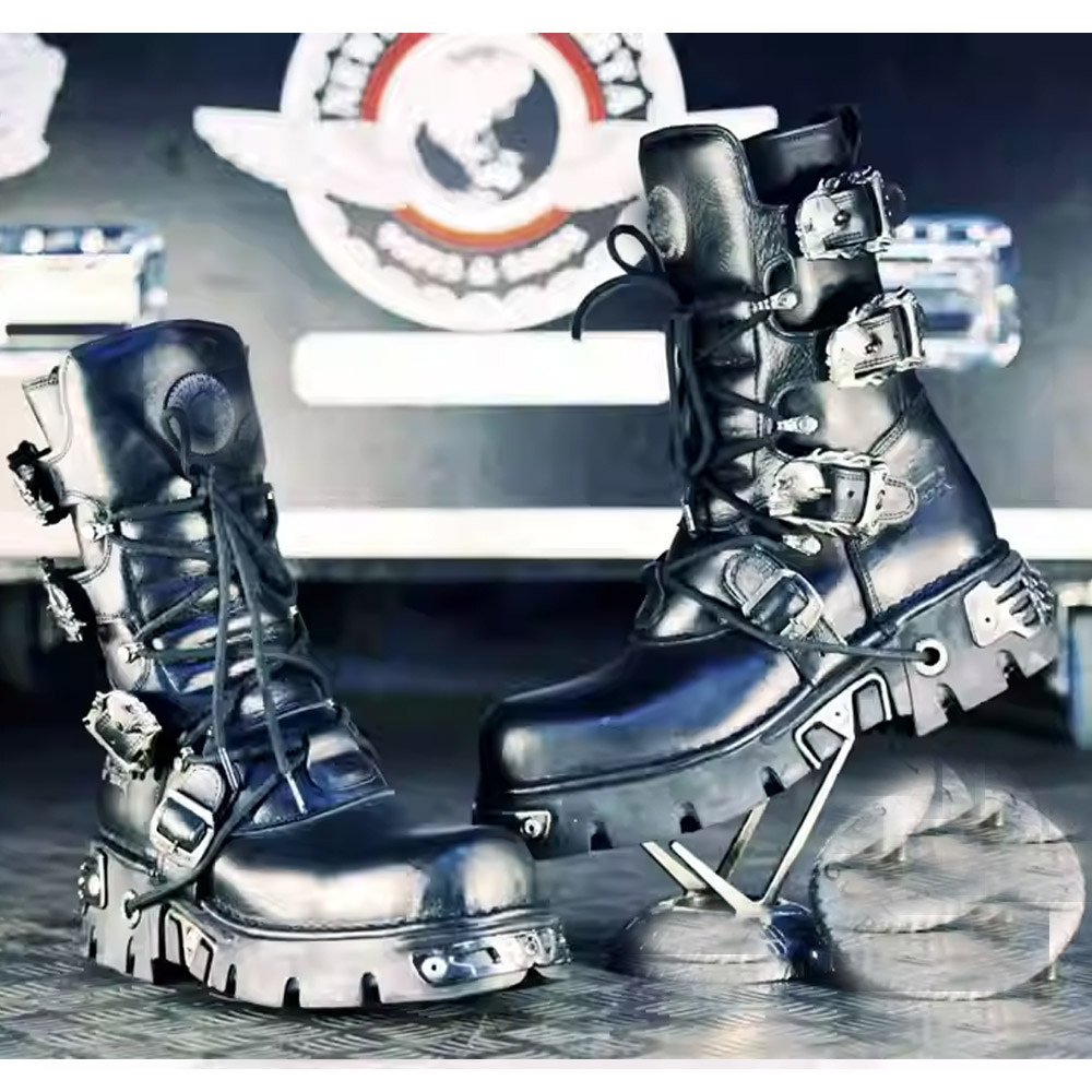 Nouvelles bottes de moto punk  - Sewing Zipper avis et prix