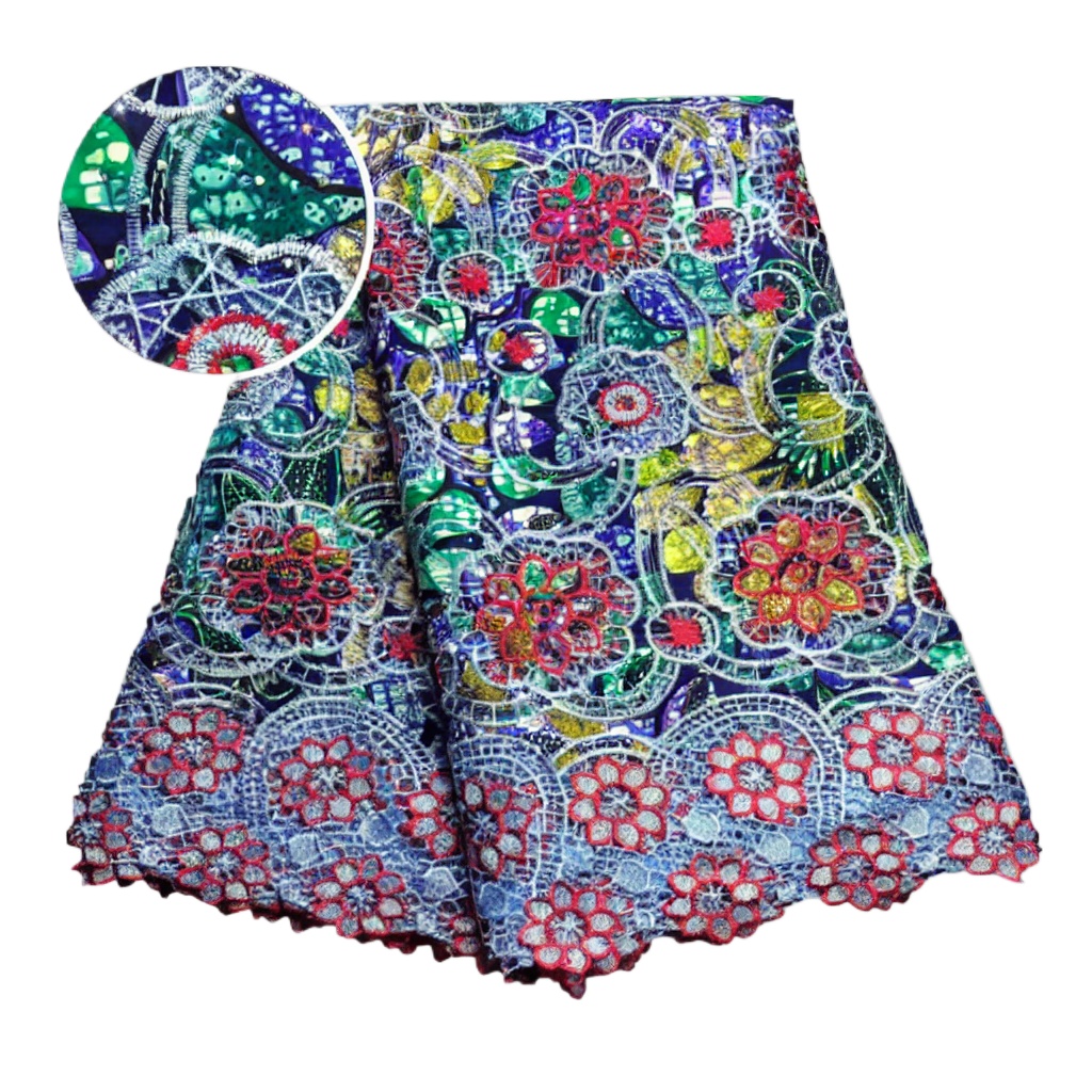 Tissu en dentelle cirée africa - Sewing Batik avis et prix