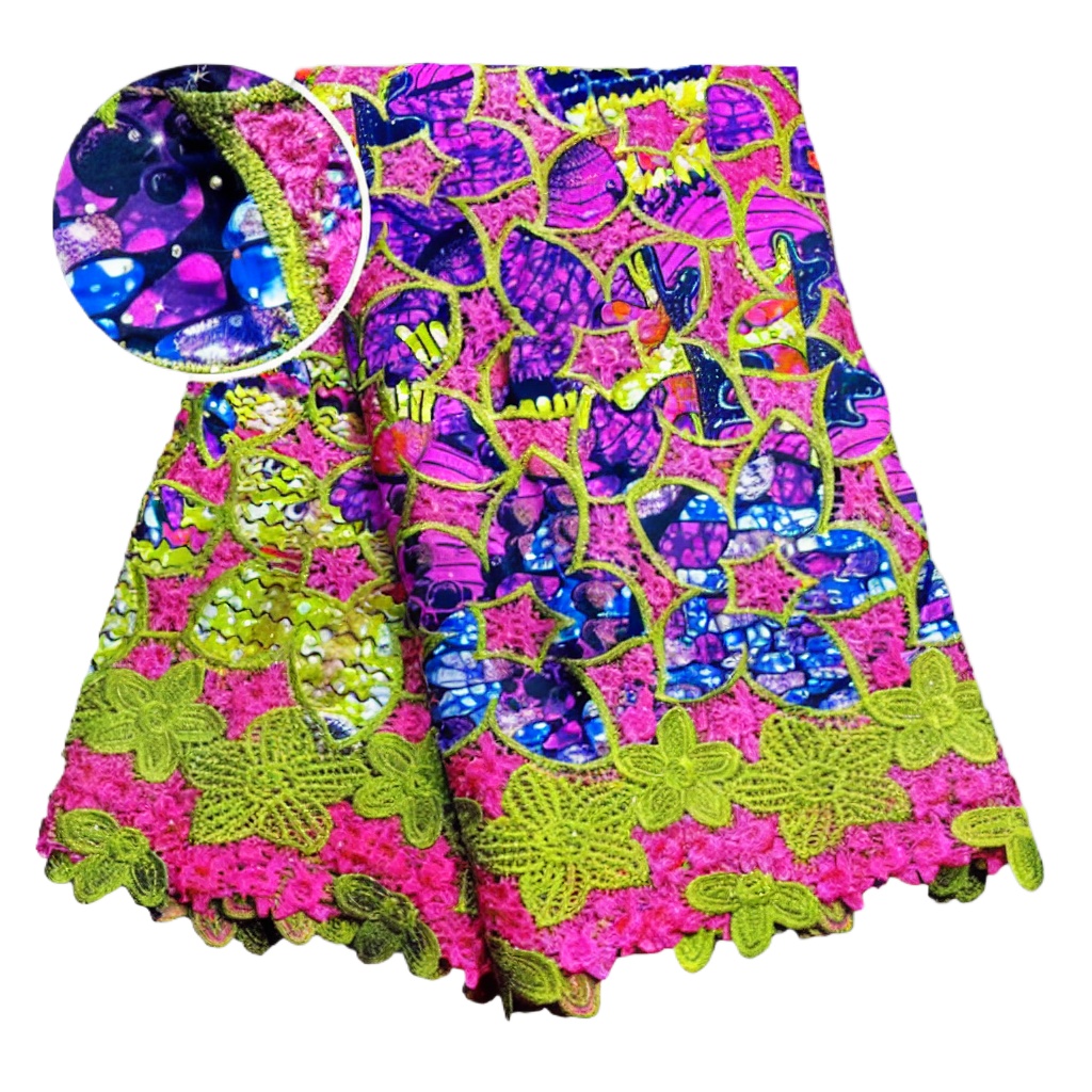 Tissu en dentelle cirée africa - Sewing Batik avis et prix