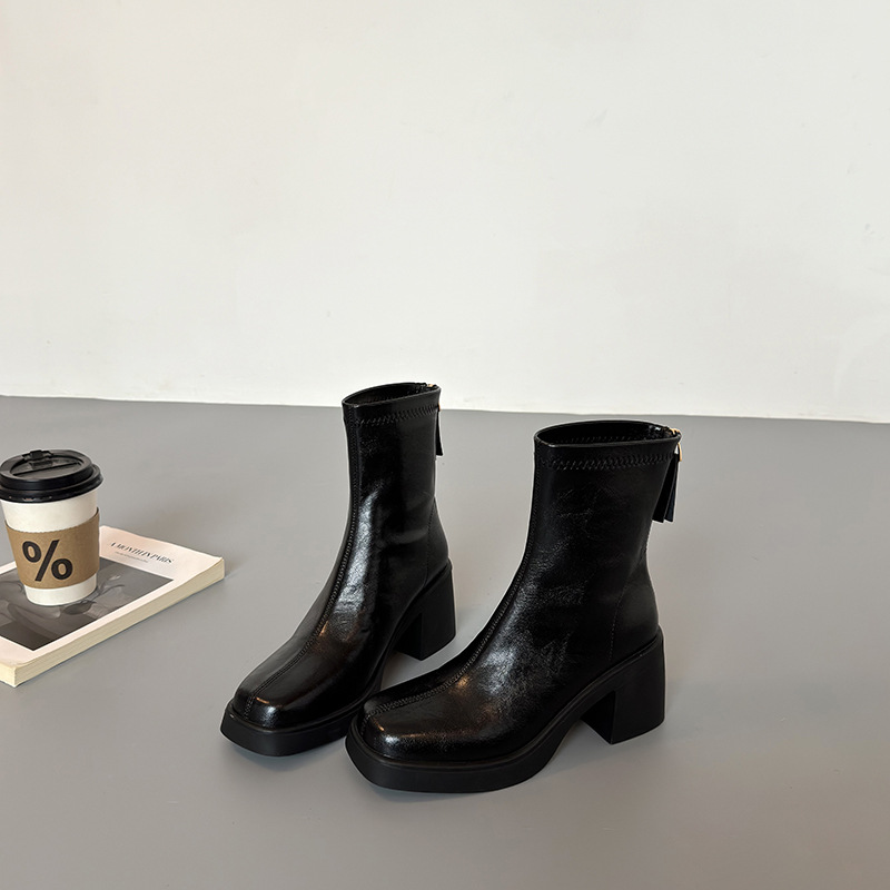 Bottes Chelsea à plateforme po - Sewing Zipper avis et prix