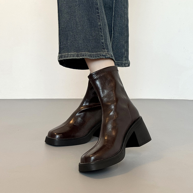 Bottes Chelsea à plateforme po - Sewing Zipper avis et prix