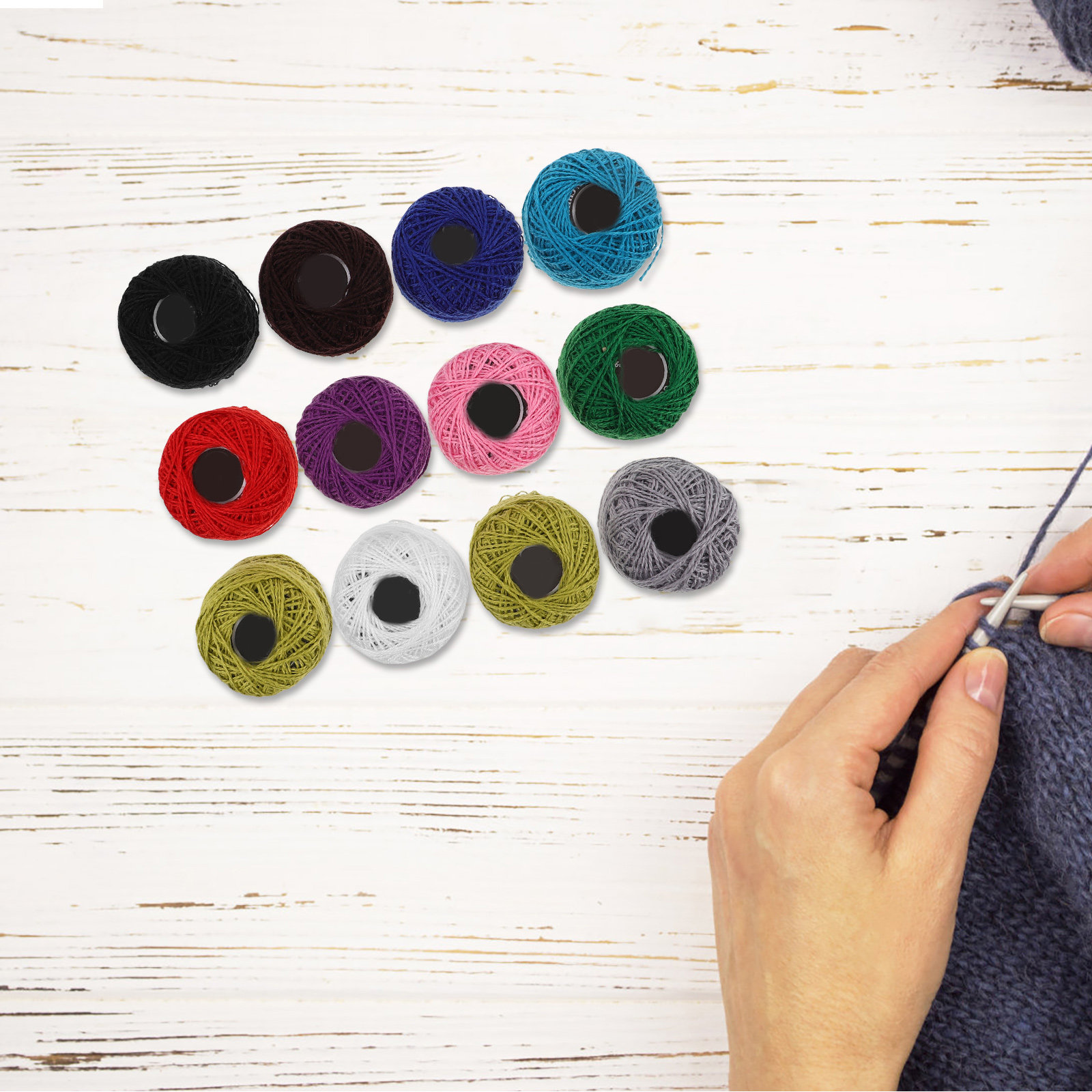 12 pièces de fils à broder en  - Embroidery Floss Thread avis et prix